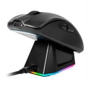 Mouse Game Factor MOW800 Inalambrico Wireless 2.4G BT Pixart 3395 26.000 DPI 4K HZ Base RGB Ultra Ligero 56G Negro