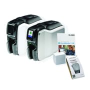 Impresora Zebra ZC100 a una cara Kit: App CardStudio 2.0(estandar) 200 PVC cinta YMCKO (200 imagenes)  cable USA y USB