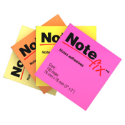 Notas Adhesivas 3M Notefix 3x3 Colores Neon Paq/100 Hjs