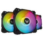 Ventilador Asus para Gabinete TUF Gaming TF120 ARGB 120mm 250-1900RPM Negro Kit 3 Piezas