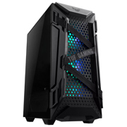 Gabinete Asus TUF Gaming GT301 Midi-Tower ATX/Micro-ATX/Mini-ITX USB 3.0 sin Fuente 4 Ventiladores Instalados Negro