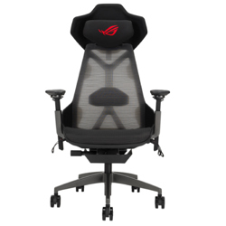 Silla Asus Gamer SL400 ROG Destrier Ergo Gaming Chair con Reposabrazos 360 grados Malla Color Negro Ajustable