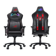 Silla Asus Gamer SL301CW ROG Chariot X Core Soporta 136kg 90° -155° 4D Estilo Auto de Carreras Negro