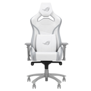 Silla Asus Gamer SL301CW ROG Chariot X Core Soporta 136kg 90° -155° 4D Estilo Auto de Carreras Blanco