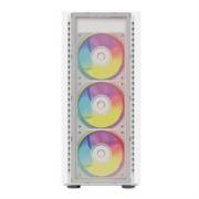 Gabinete Gamer Media Torre DragonFly Crystal GM745 Panel Izq Cristal + Frente Cristal / Azender Blanco