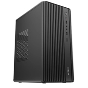 Gabinete Mini Acteck Torre GI210M M-ATX fuente 500W 2 USB 2.0 metálico frente liso negro