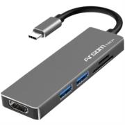 Hub Argomtech One Axess 5 en 1 Tipo C