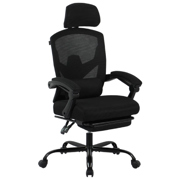 Silla Gamer Balam Rush Bolt Nou B Malla+Espuma Clase 3 140° Reposabrazos Fijos Reposa Pies Cojín Negro