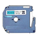 Cinta Brother M531 Negro sobre Azul 12mmx8m PT85/PT65