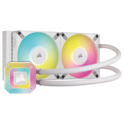 Enfriamiento Líquido Corsair para CPU iCUE H100i Elite Capellix XT 240mm RGB Compatible S 1200 1700 AM4 AM5 Color Blanco