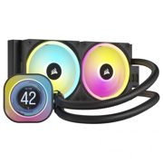Enfriador líquido Corsair iCue Link H100I LCD RGB para CPU 2x 120mm hasta 2400RPM Negro