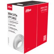 Bobina de Cable Dahua UTP Cat5e de 305m/100% Cobre/Color Blanco/CPR Eca/Video y Redes/Compatible con Alimentación PoE