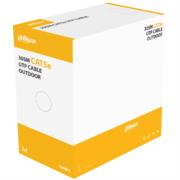 Bobina de Cable Dahua UTP Cat5e de 305m/100% Cobre/Color Negro/Para Exterior/Cubierta MDPE/Retardante de Llama/RoHS