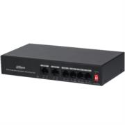 Switch Dahua PoE 6 Puertos Fast Ethernet/4 Puertos PoE 10/100/ 2 Puertos Uplink 10/100 36 Watts Totales