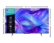 Televisor Hisense 65" 65U65H 4K Smart Uled Resolución 3840x2160 Google TV USB/Wi-Fi/HDMI