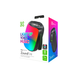 Bocina Portatil TWS Klip Xtreme Bluetooth Led Bluetooth 12W Zound Fire KBS-250BK