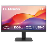 Monitor LG 24 pulgadas Curvo 24U421A FHD 100Hz HDMI USD TIPO C