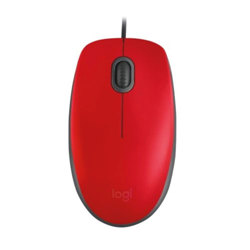 Mouse Logitech Alambrico M110 Silent Red