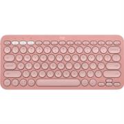 Teclado Bluetooth Logitech Pebble Keys 2 K380S Emparejamiento Multidispositivo Inalámbrico Color Rosa