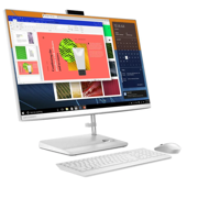 All in One Lenovo IdeaCentre AIO 3 27ALC6 27" FHD AMD Ryzen 7 7730U 16GB 512SSD Radeon W11 Home Wi-Fi 6 BT5.2 Blanco