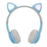 Diadema Perfect Choice Catto Inalámbrica con Luz para Niños Color Azul