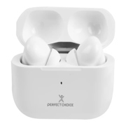 Audifonos Perfect Choice TWS Enc Carga Inalambrica Nesh Blanco
