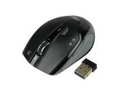 Mouse Inalámbrico Perfect Choice Track Clic Silencioso 1600dpi Color Negro