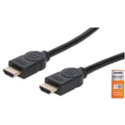 Cable Manhattan HDMI Alta Velocidad con Canal Ethernet Premium 3m Color Negro