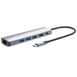 Estacion Docking USB-C MANHATTAN con Hub 6 en 1