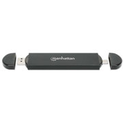 Gabinete SDD Manhattan USB-A / USB-C M.2 NVMe/SATA