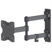 Soporte Monitor Manhattan 13" a 27" Pared Movimiento Articulado Color Negro