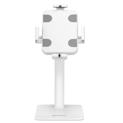 Soporte de Suelo Manhattan Antirrobo para Tablet/iPad 7.9" a 11" Color Blanco