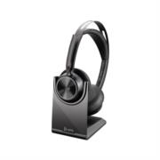 Poly Auriculares Voyager Focus 2 con Certificación de Microsoft Teams con base de carga