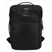 Mochila Swissmobility JACK 17 2 cierres principales expansión porta calzado y bebidas incluidos doble asa Color negro