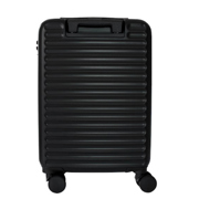 Maleta Rigida Swissmobility 20 Carry On 8 ruedas ABS candado de seguridad cierre interno cintas de sujeción negro