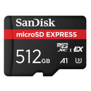 Memoria Micro SD SanDisk Micro SDXC Express Card Up to read 880MB/s Read Speed/ Up to 650MB/s Write Speed 512GB