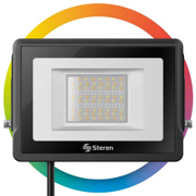 Reflector LED Steren WiFi RGB+W de 30W para Exterior
