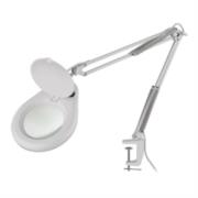 Lámpara LED Steren con Lupa 5x Brazo Artículado Color Blanco
