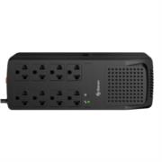 Regulador de Voltage Steren 1000W 8 Contactos Color Negro