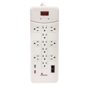 Supresor de Picos Smartbitt SBSS1350J-12 12 Contactos y 2 puertos usb