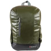 Mochila TechZone Waterproof para Laptop Color Verde-Gris y Negro