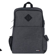Mochila TechZone True Negro Porta Laptop 15.6" Conector USB Externo Cierres Metalicos Autorreparables
