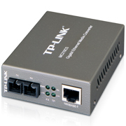 Convertidor de medios TP-Link Omada Gigabit Single-Mode a RJ45 Gigabit 20Km