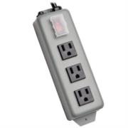 Barra de Contactos Tripp Lite Waber Industrial 3 Tomacorrientes 2.74m Clavija NEMA 5-15P Protector de Switch