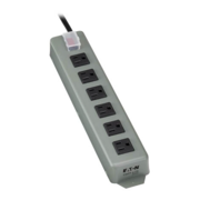 Tripp Lite series Barra de Contactos Industrial 6 Tomacorrientes en Ángulo Recto Cable de 4.57 m [15 pies]