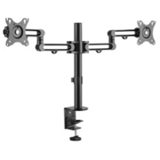 Abrazadera de Escritorio Tripp Lite con Brazo Flexible para Dos Monitores de 13 a 27