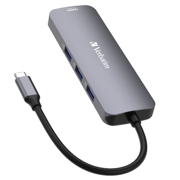 Hub Verbatim Multipuertos CMH 08 USB-C Pro - 8 Puertos 100W