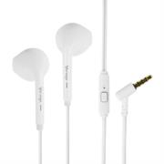 Audífonos Vorago EP-201-V2 Alámbricos Manos Libres Control de Volumen Color Blanco