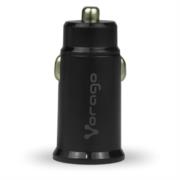 Cargador para Auto Vorago AU-305 Carga Rápida PD 20W USB-C/USB-A Color Negro