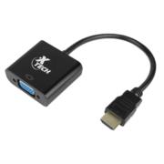 Adaptador de video XTech XTC-363 HDMI Macho a VGA Hembra 24cm Resolución 1080p Velocidades de Transmisión 5GBps
